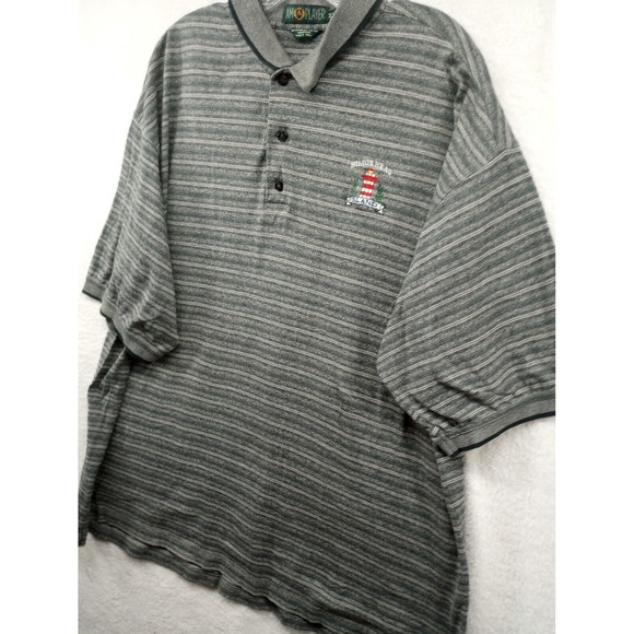 Am A Player Brand Hilton Head Island Men's Golf Polo Size XXL 100% Cotton Gray - Picture 8 of 16